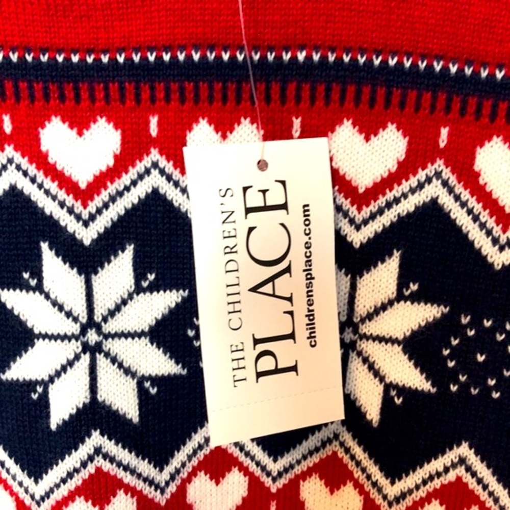 NWT‎ The Children’s Place Red Knitted Dress 4T - Picture 6 of 6